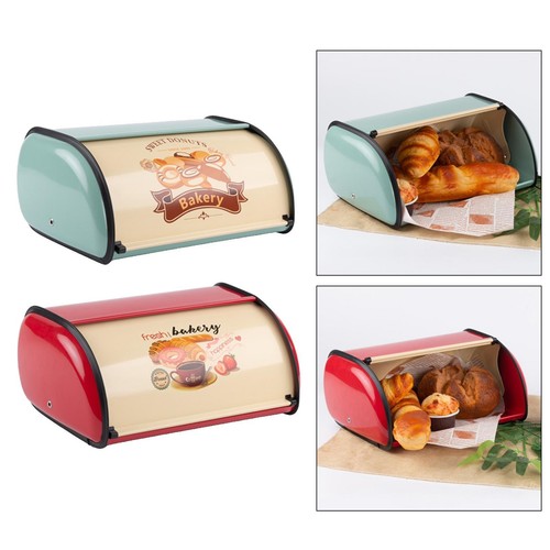 Corner bread box with roll - box,