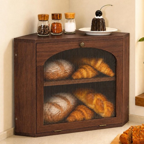 Corner bread box solid wood - corner,