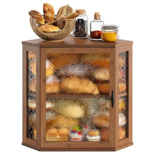 Corner bread box for kitchen - bread,
