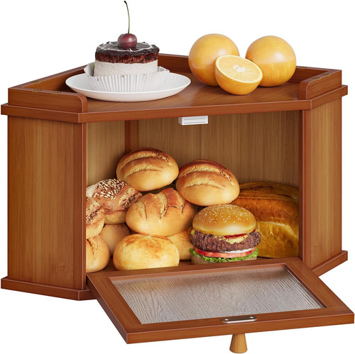 Bamboo bread box kitchen - bamboo,