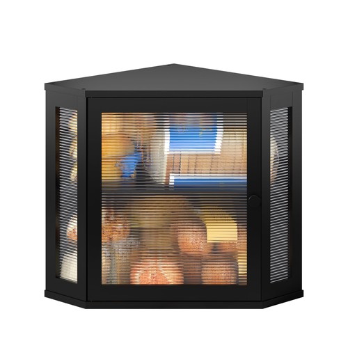 Corner bread box for kitchen - bread,