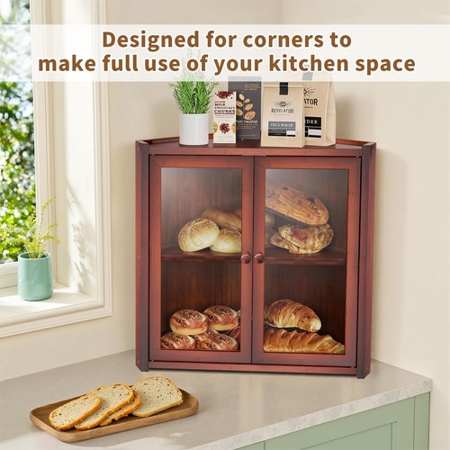 Corner bread box for - corner, kitchen