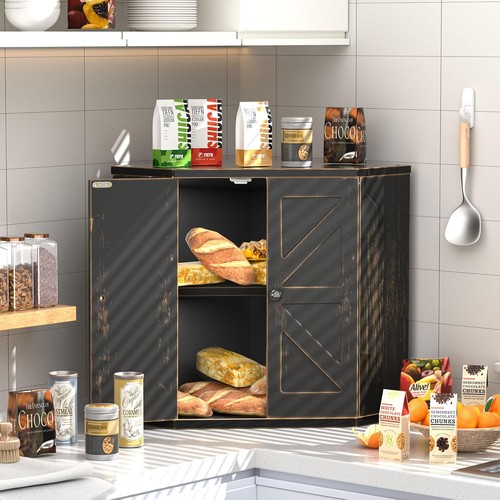 Corner bread box - bread, large