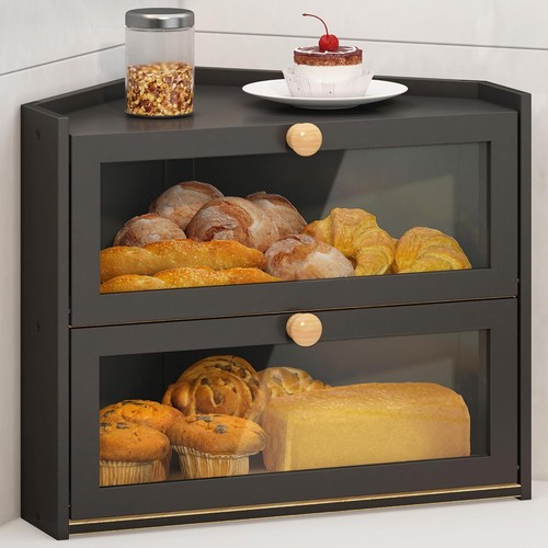 Black corner bread - bread, box