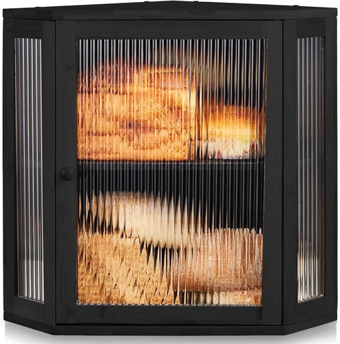 Corner bread box for kitchen - corner,