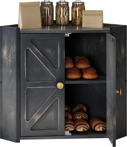 Corner bread box for kitchen - corner,