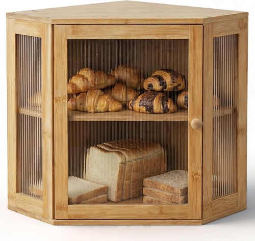 Bamboo bread box - bamboo,