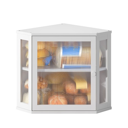 Corner bread box for kitchen - box,