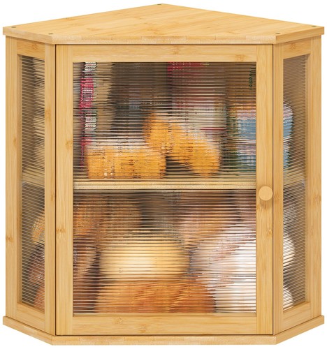 Corner bread box for kitchen - box,