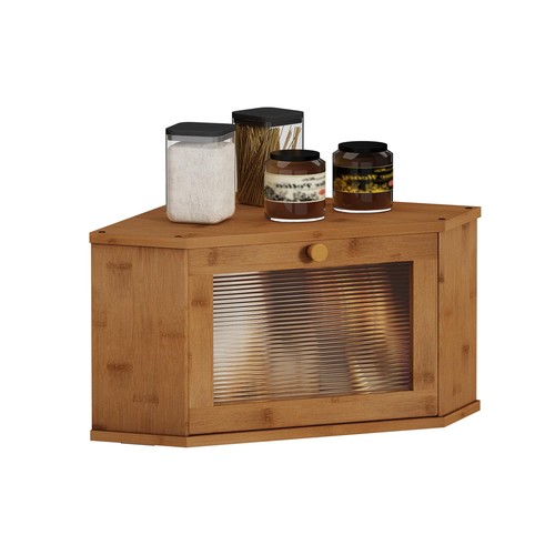 Corner bread box for - bread, kitchen