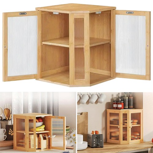 Tier bamboo corner bread - bread, bin