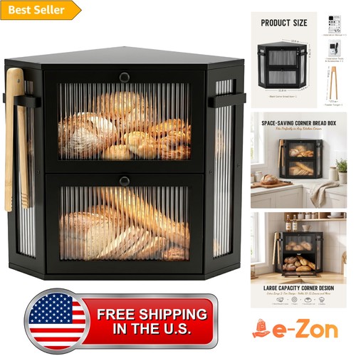 Bread box corner storage - storage, large